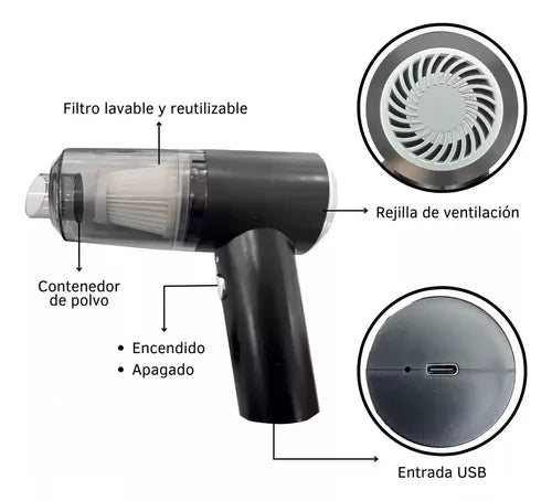 MINI ASPIRADORA 3 EN 1