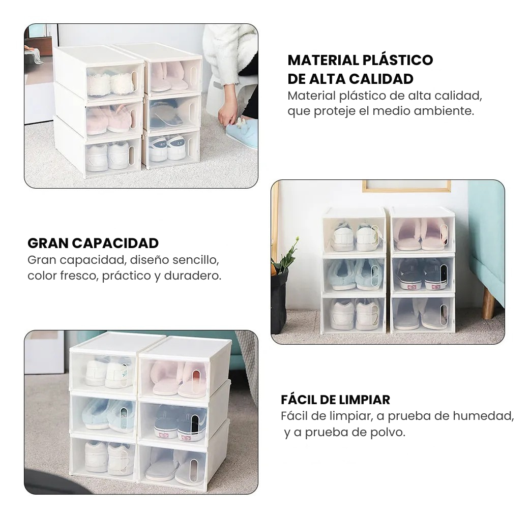 KIT ORGANIZADOR DE ZAPATOS X6